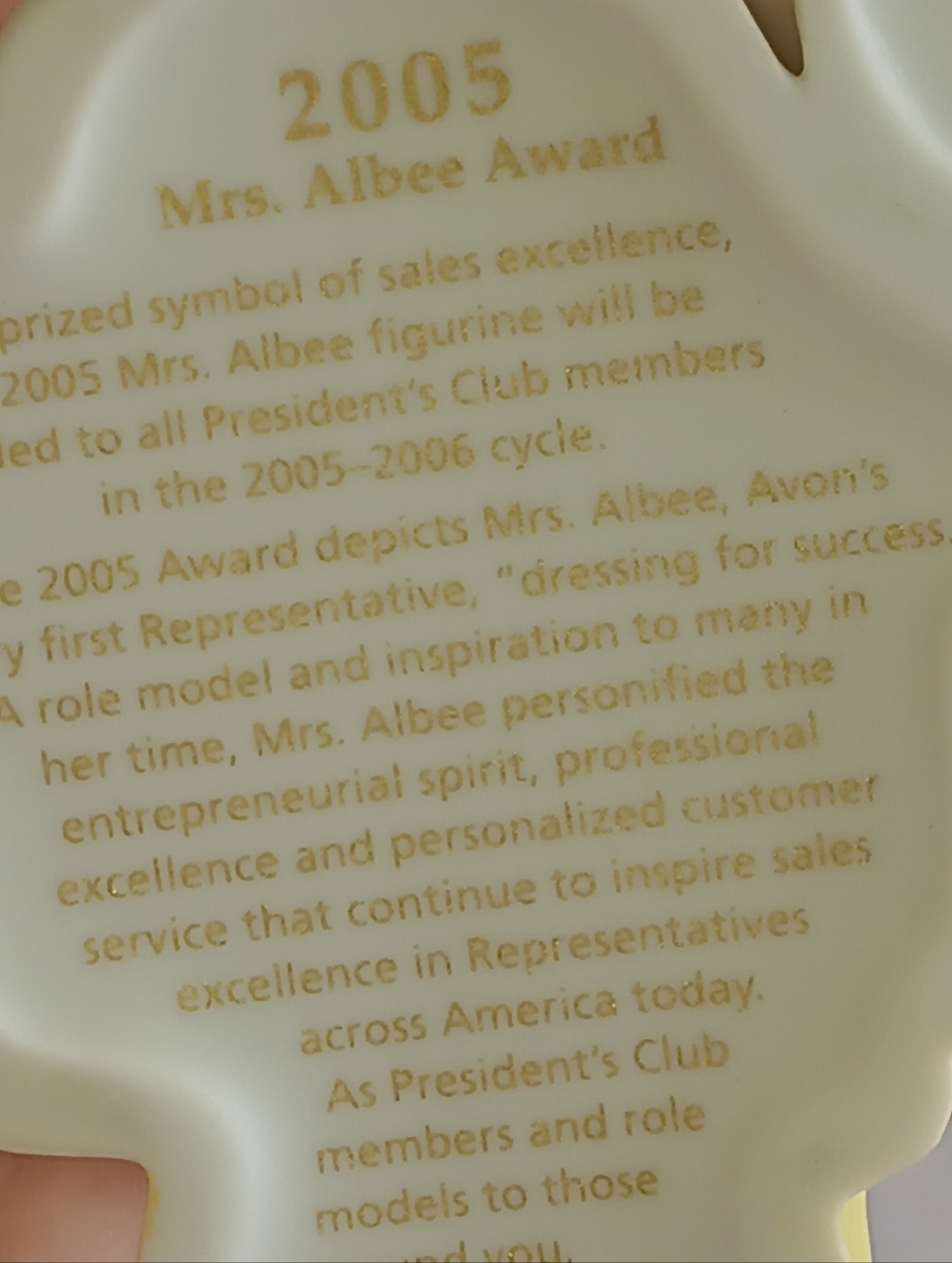 𝑨𝑽𝑶𝑵 𝟐𝟎𝟎𝟓 𝑴𝒓𝒔.𝑨𝒍𝒃𝒆𝒆 𝑫𝒓𝒆𝒔𝒔𝒊𝒏𝒈 𝒇𝒐𝒓 𝑺𝒖𝒄𝒄𝒆𝒔𝒔 - Picture 12 of 16